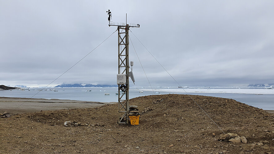 Automatisk väderstation installeras