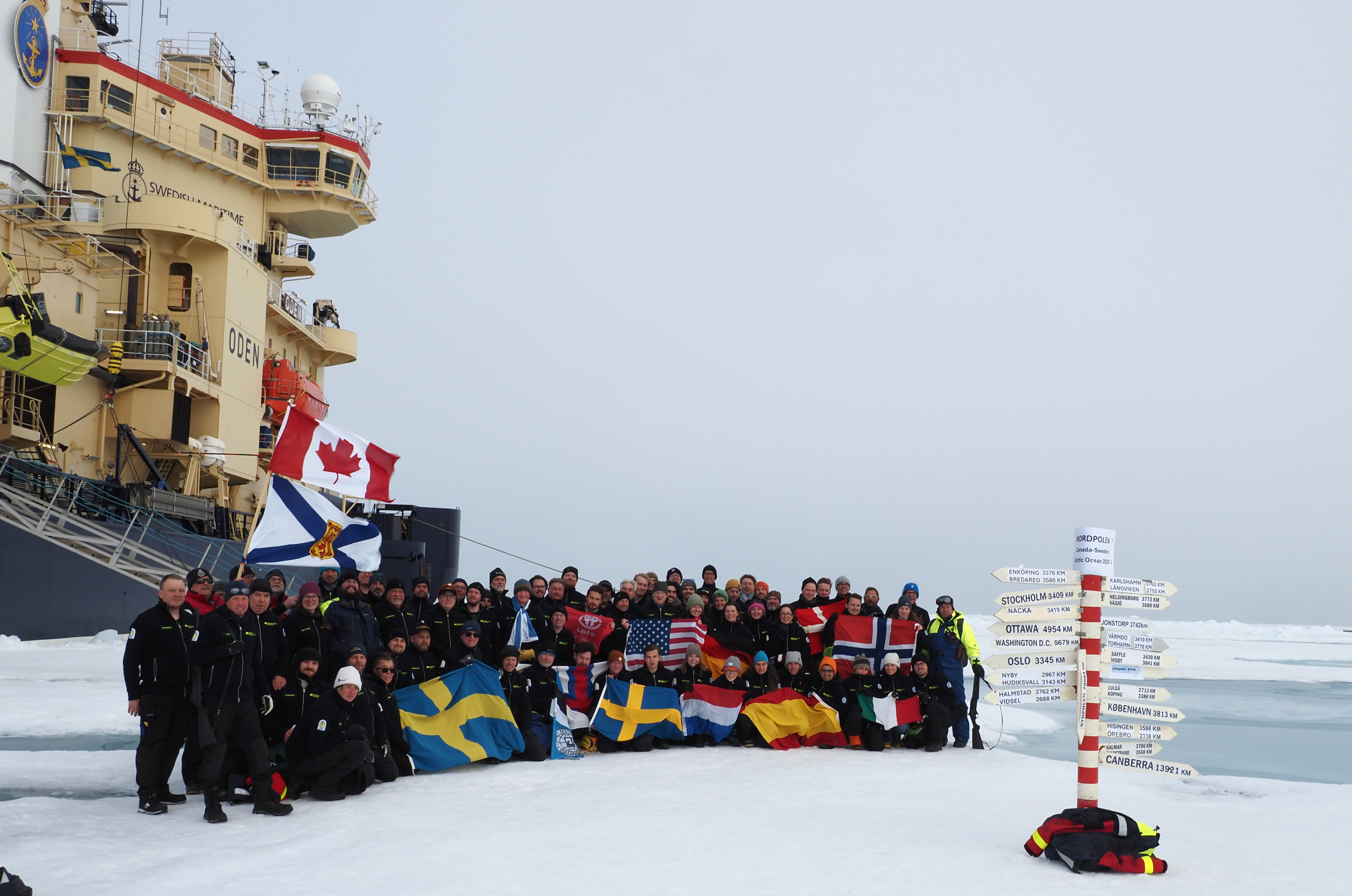 Oden på Nordpolen för elfte gången