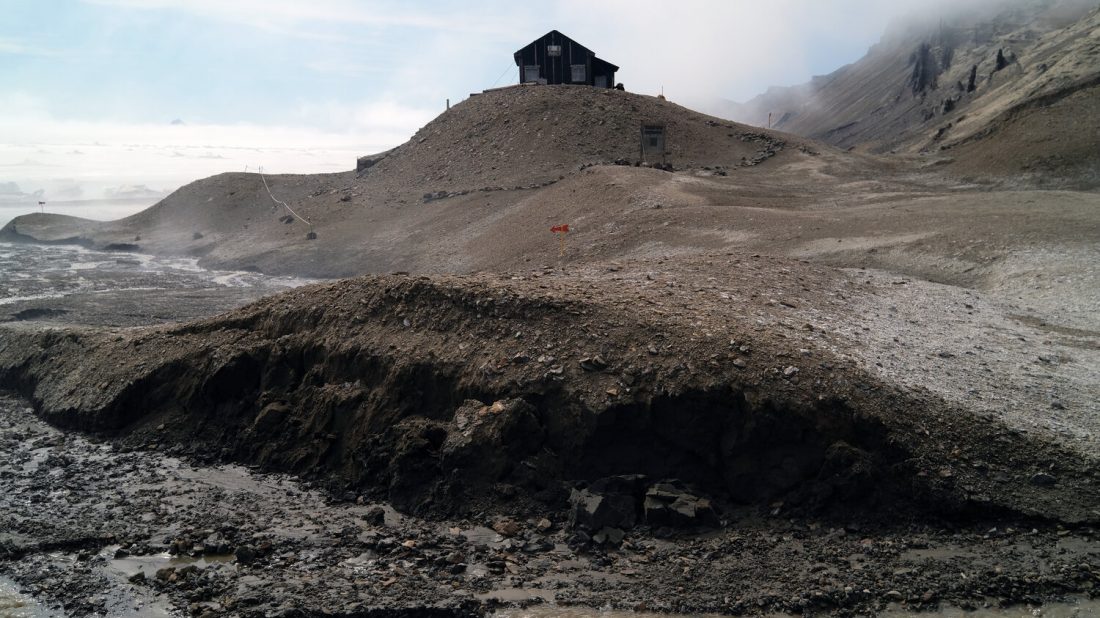 Permafrost påverkar trähuset