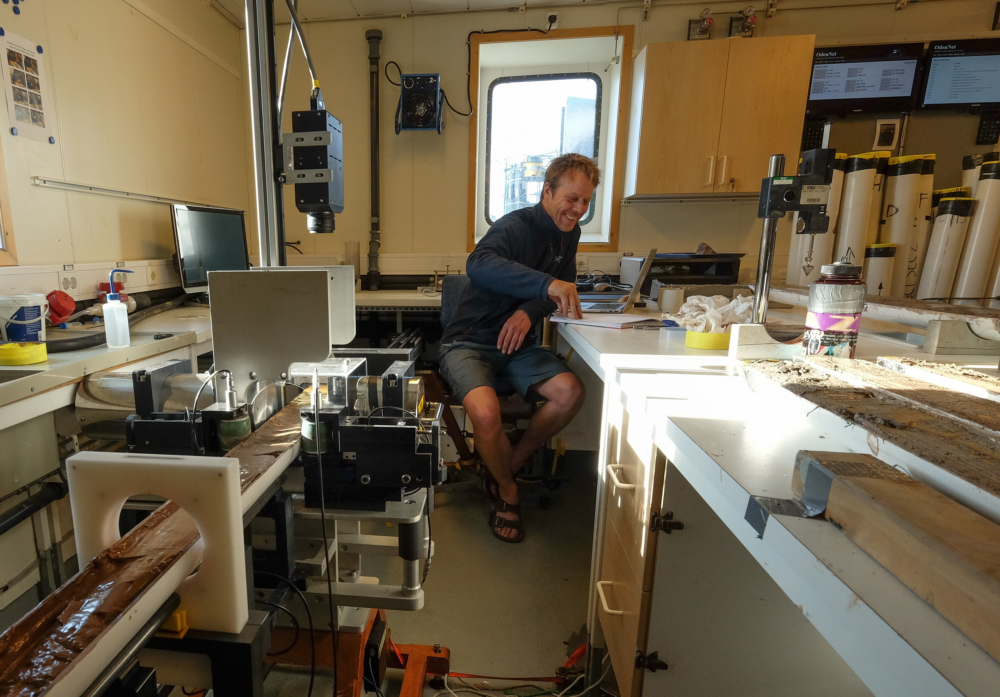 Sedimentkärnor avslöjar hur Grönländsk glaciär smälter