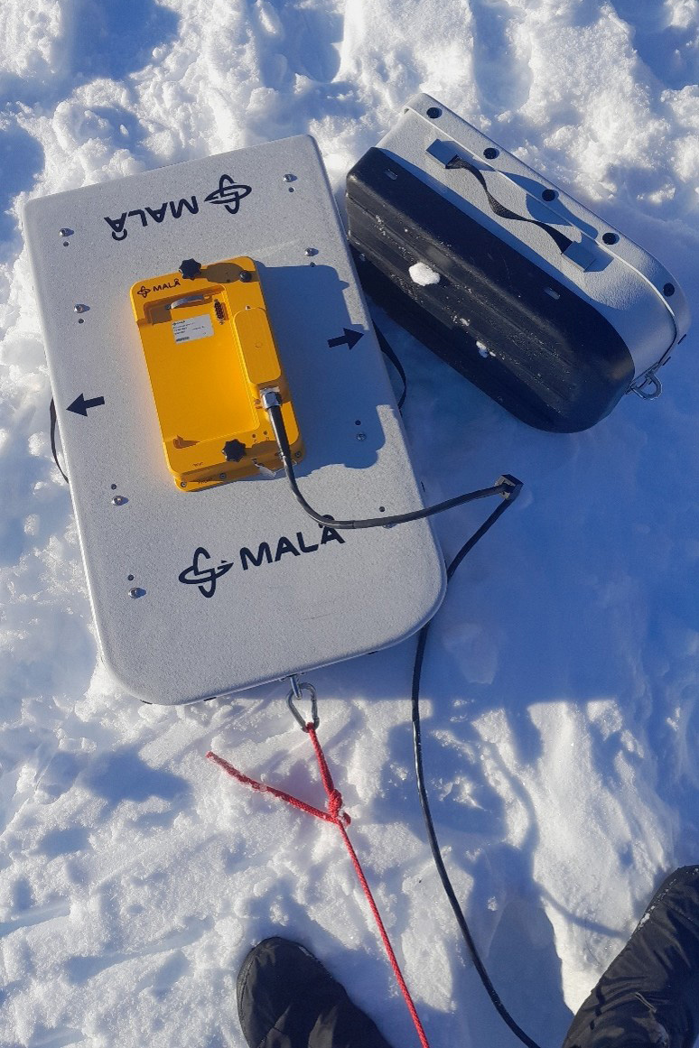 Radarantenner för fältarbete i Antarktis