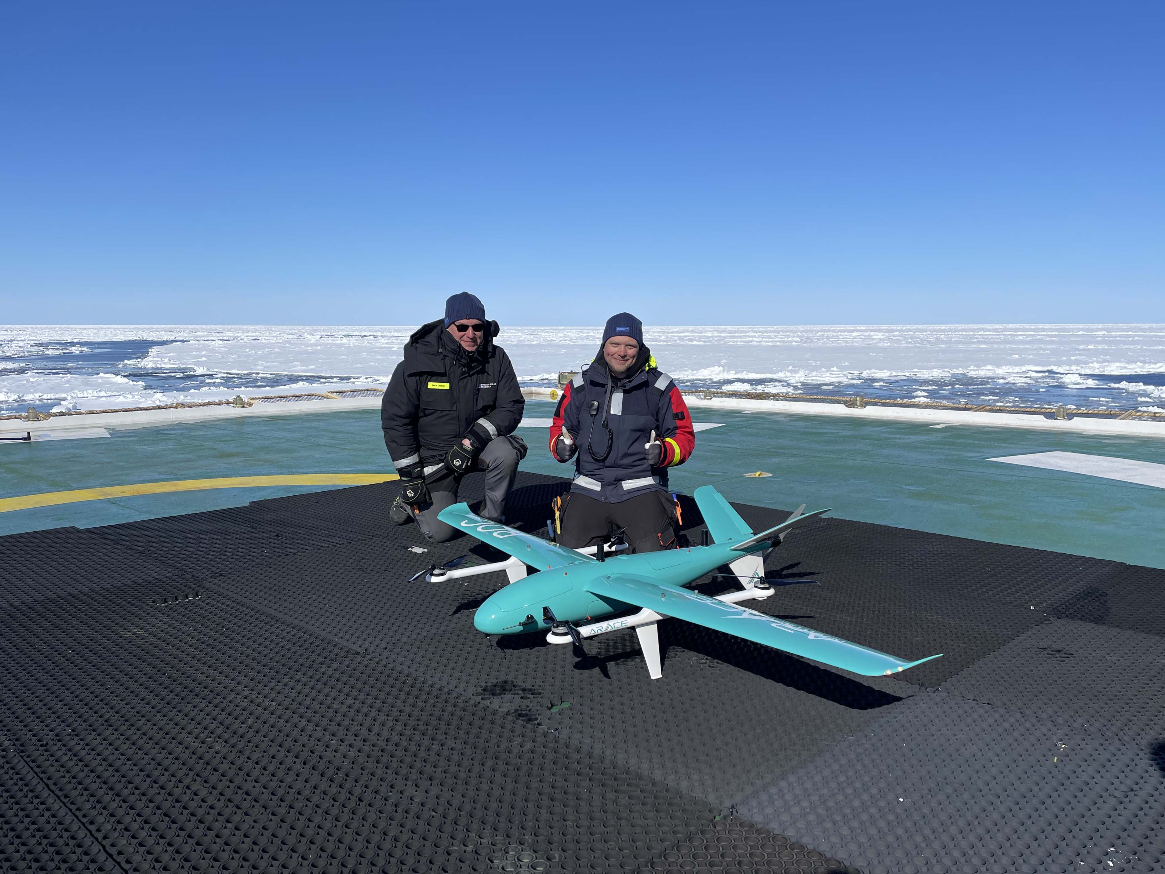 Testflygning av drönare