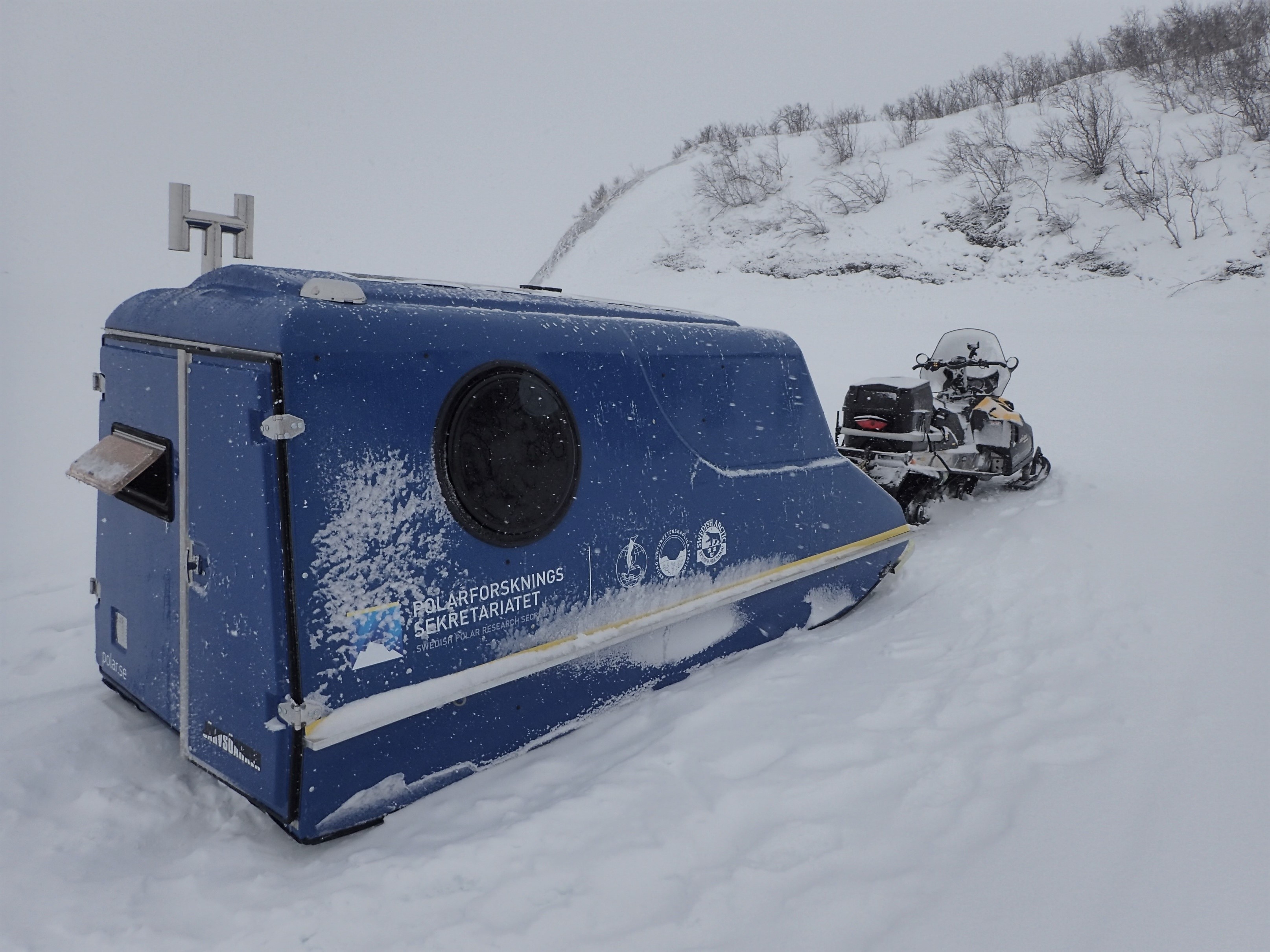 En bostadsmodul på medar