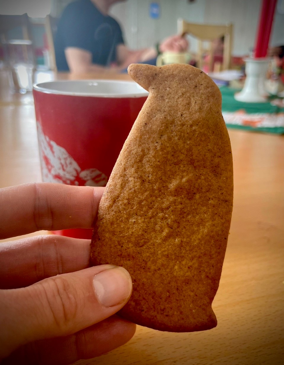 Our friends at the Finnish station came by with a homemade Christmas present