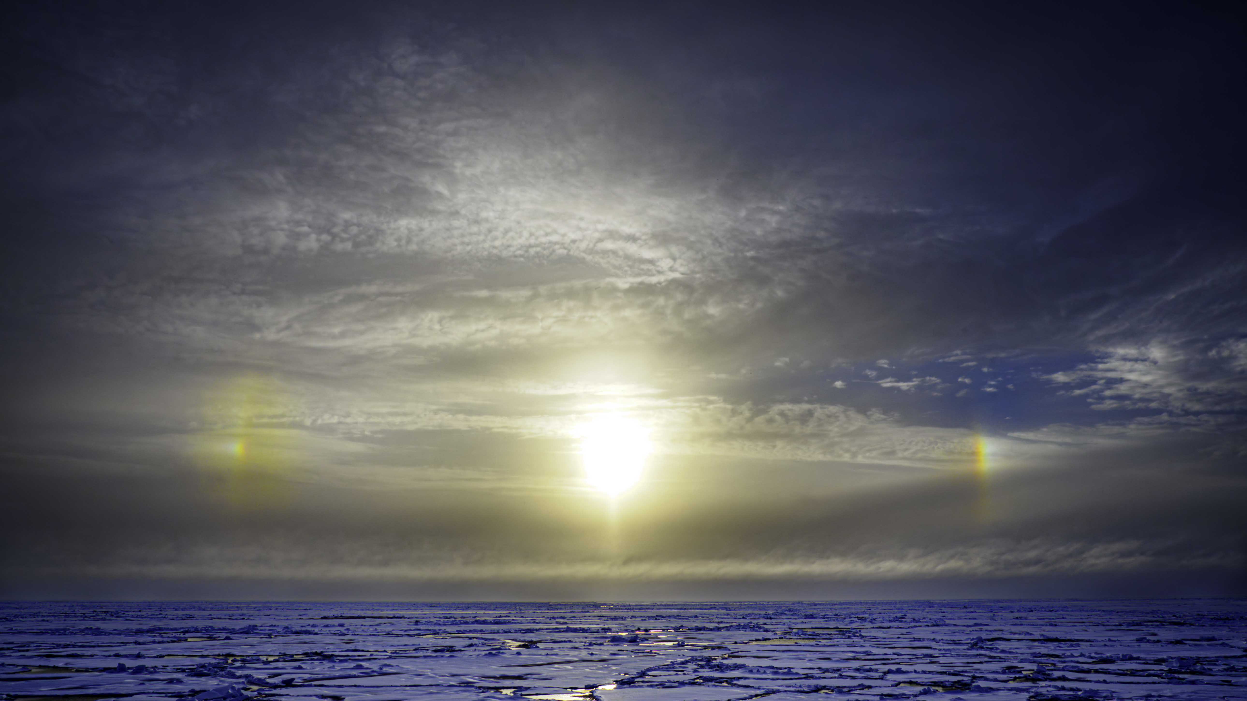 Ljusfenomenet bisolar i Arktis