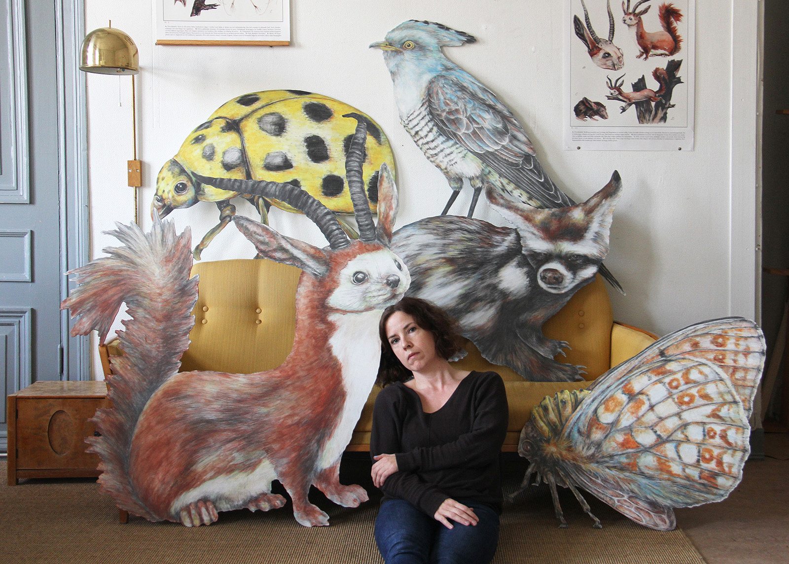 "I min konst bygger jag egna världar och verkligheter där jag kan undersöka det okända"