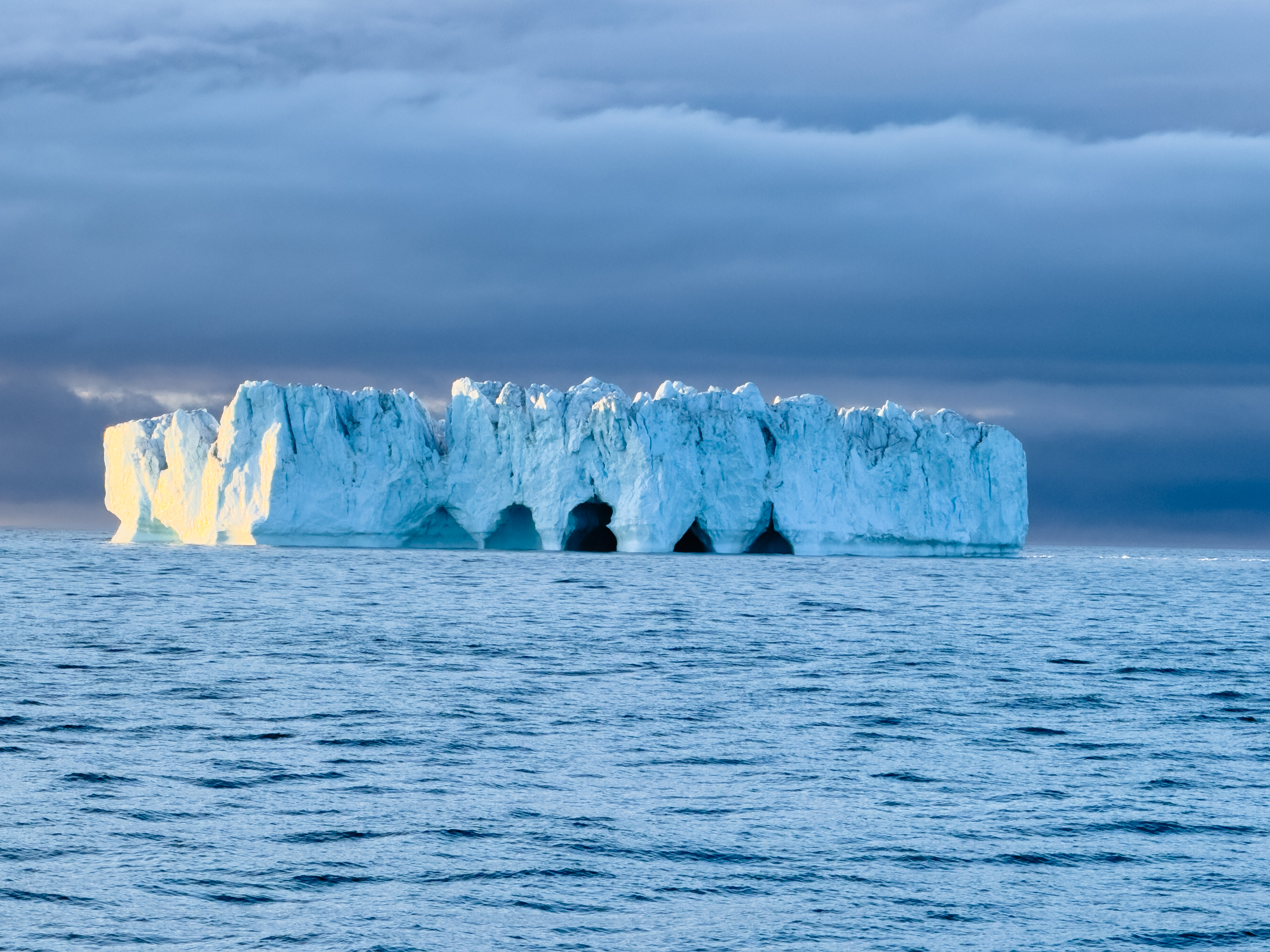 August 14th: Today we caught our first glimpse of Greenland!