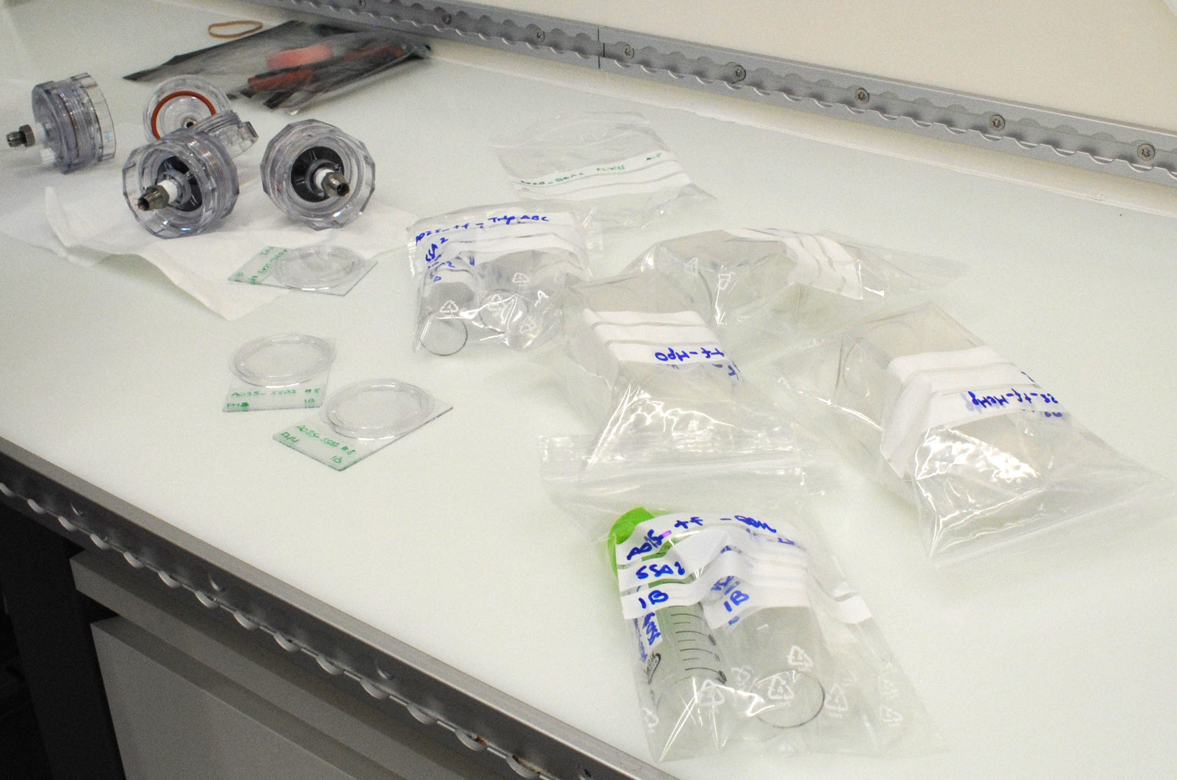 Märkning och förberedelse av prover för senare analys